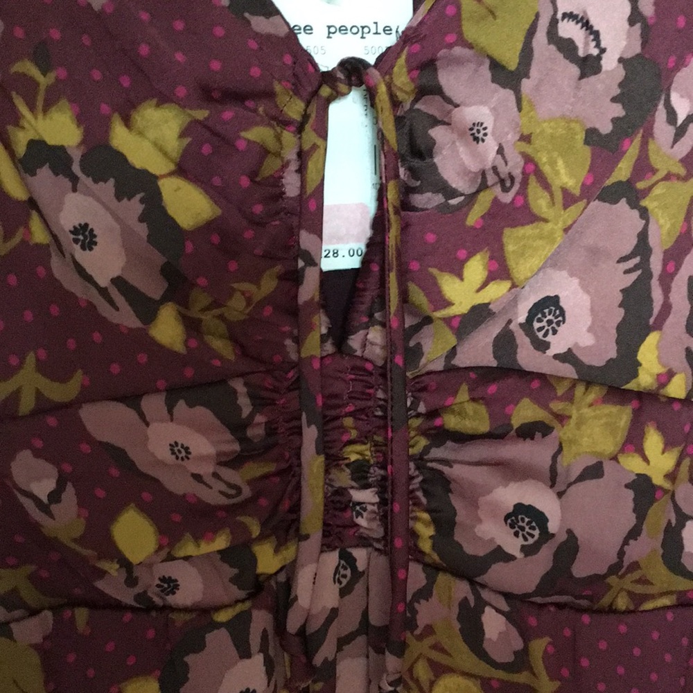 NWT Free People Morning Light Floral Mini Dress - Picture 5 of 11